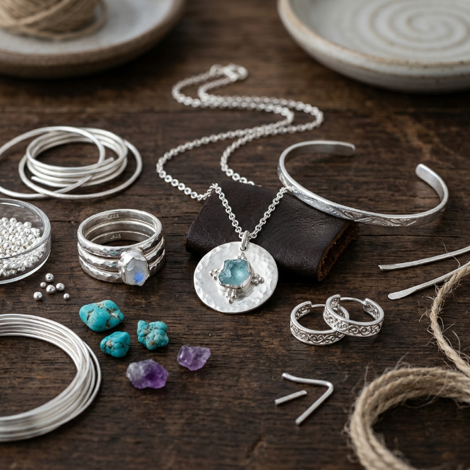Custom silver necklace and pendant proportion planning for wholesale collections